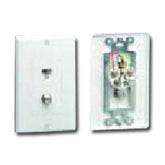 Leviton 40959 Decora Style TV Phone Combination Wall Jack